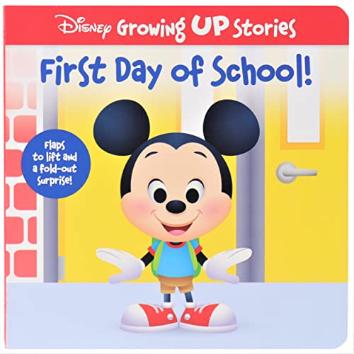 Disney Growing Up Stories with Mickey Mouse - First Day of School! - Flaps to Lift and a Fold-Out Surprise! - PI Kids