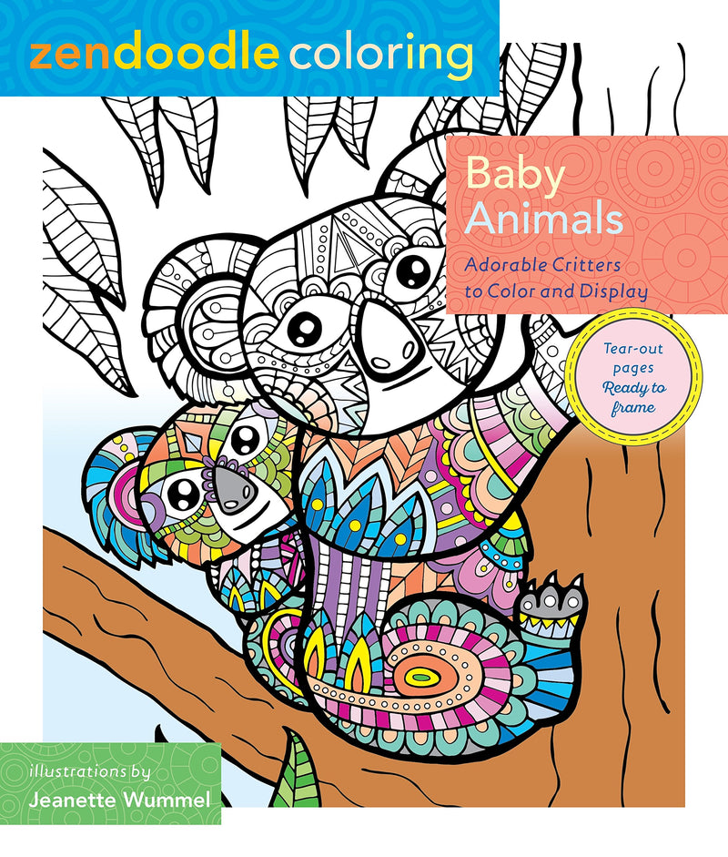 Zendoodle Coloring Baby Animals Adorable Critters to Color and Display